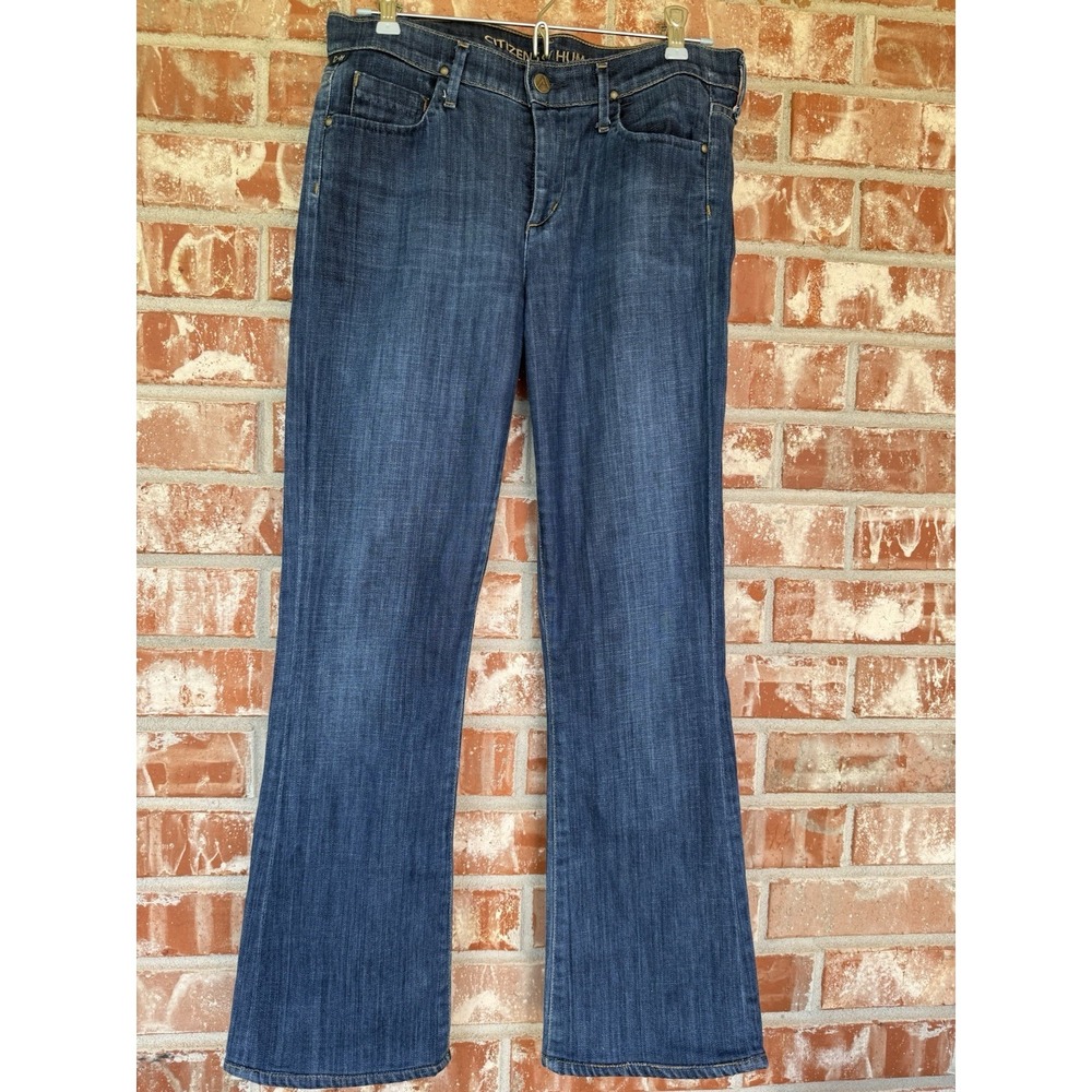 Citizens of Humanity Women Jeans Amber Stretch Medium Rise Bootcut Dark Blue 27 - Picture 3 of 9